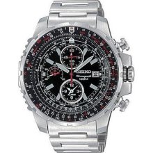 Seiko Flightmaster SNAD05 Men's Chronograph Alarm Slide Rule Quar ...