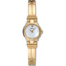 Seiko Gold-Tone Diamond Ladies Watch SUJD38
