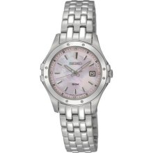 Seiko Le Grand Sport Pink Mother of Pearl Dial Stainless Steel Ladies Watch SXDC95