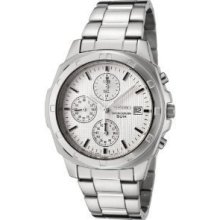 Seiko Menâ€™s Watch Sndb33 Stainless Steel Chronograph Silver T Wrist Size 7