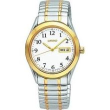 Seiko Men's Day Date Flex Band Watch SNE062 ...