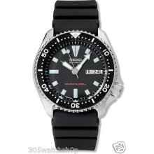 Seiko Men's Skx173 Automatic Diver Rubber Urethane Strap Watch 200m