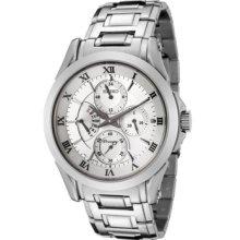 Seiko Men's SRL019 Silver Stainless-Steel Quartz Watch with Silver Dial