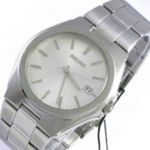Seiko Men's Watch Stainless Steel Band / Silver Dial SGEE77P1