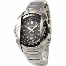 Seiko Neo Sport Perpetual Calendar Blk Bzl Watch Snq089
