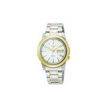 Seiko SNKE54 Two Tone Seiko 5 Automatic Silver Dial