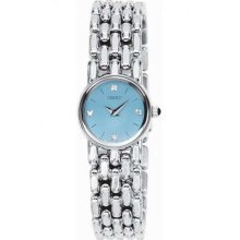 Seiko Stainless Steel Women's Blue Dial Watch Suj353