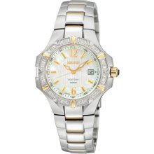 Seiko SXDC34 Wmns Two Tone Coutura MOP dial date 100M WR