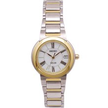 Seiko Watches Women's White Dial Stainless Steel stainless steel/white