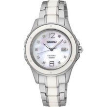 Seiko Womens Coutura Crystal Analog Stainless Watch - Two-tone Br ...