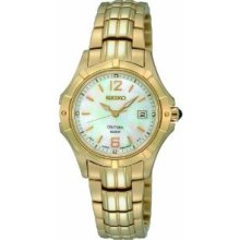 Seiko Women's Sxdc94 Quartz Stainless Steel Mother-of-pearl Dial Watch