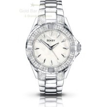 Seksy Intense By Sekonda Ladies Crystal Set Bracelet Watch 4522 Rrp Â£79.99