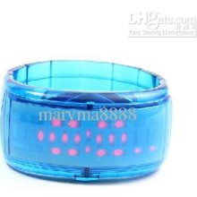 Sell Unisex Jelly Bracelet Digital Watch Blue White Red Black Yellow