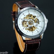 Shenhua Men Automatic Mechanical Analog Wrist Watch Roman+arabic Numer Clock