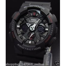 Shock Ga 120 Chronograph Dig-analog Watch By Casio F1 Red Bull Vettel Webber R