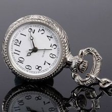 Silver Classic Fibula Pocket Watch Nurse Doctor Gifts