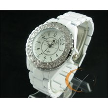 Sinobi White/black Quartz 3a Crystal Women's/lady Wrist Watch Nice