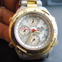 Solid Steel Ellesse Chronograph Quartz Men Watch