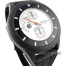 Sports White Dial Classic Black Rubber Band Analog Quartz Watch Gift