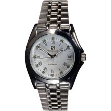 Steinhausen Men's Metal Automatic Date White Dial Watch