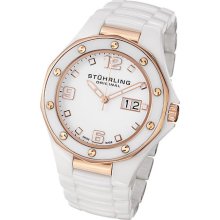 Stuhrling 154 33ep314 Mens Swiss Made Apocalypse Noir Date Ceramic Watch