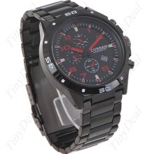 Stylish Men's Analogue Quartz Wrist Watch Wristwatch with Date Display