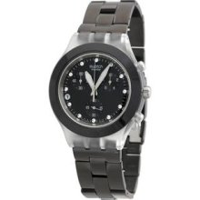Swatch Diaphane Chronograph Black Full Blooded Unisex Watch