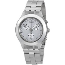 Swatch Diaphane Chronograph Blooded Silver Unisex Watch Svck4038g