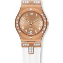 Swatch Fancy Me Pink Gold Ladies Watch Ylg403