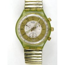 Swatch Watch Mens Chrono Used Vintage 1991 Unisex Woman