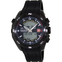 Swiss Military Hanowa Men's Highlander 06-4174-13-007 Black Rubber Swiss Quartz Watch with Black Dial