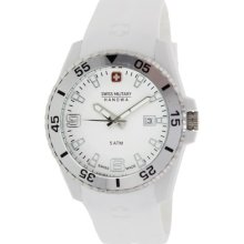 Swiss Military Hanowa Men's Ranger 06-4200-21-001-01 White Silicone Swiss Quartz Watch with White Dial