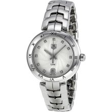 TAG Heuer Link Diamond Silver Guilloche Stainless Steel Ladies Watch W