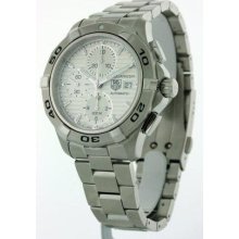 Tag Heuer Mens Aquaracer Auto Chrono 42mm Cap2111.ba0833 Silver Dial Watch