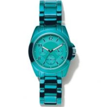 Take Your Time Teal Boyfriend Style Link Watch Avon Mark