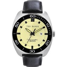Ted Baker 3-Hand with Date Black Leather Men's watch #TE1101