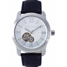 Ted Baker Men's Straps Quality Time Automatic Watch in Black and Silver
