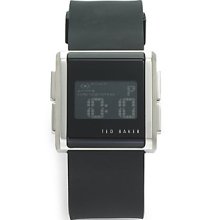 Ted Baker Stainless Steel Digital Watch - Black Silver