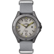 Timex Expedition Aluminum Camper Gray Nylon Slip Thru Strap Watch Analog Watches : One Size