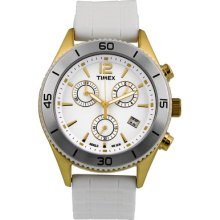 Timex Premium Originals Chronograph White Dial Unisex Watch T2n827