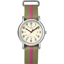 Timex T2n917 Ladies Style Weekender Two Tone Watch Rrp Â£47.99