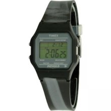 Timex Unisex Vintage Digital Watch Rubber Strap Alarm Indiglo T2n375