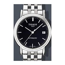 Tissot Carson Automatic Steel 35.5mm Watch - Black Dial, Stainless Steel Bracelet T95148351 Sale Authentic