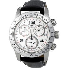 Tissot V8 Chronograph White Dial Stainless Steel Mens Watch T0394171603702