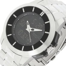 Touch Screen Mens Kenneth Cole York Analog Digital Watch Steel Bracelet