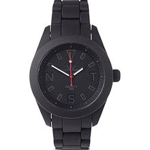 Toy Watch Unisex Velvety Analog Plasteramic Watch - Black Bracelet - Black Dial - VV05BK