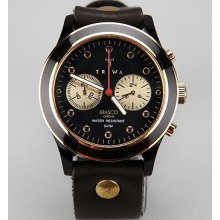 Triwa Ebony Gold Brasco Watch: Black One Size Mens Watches