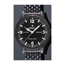 Tutima Grand Classic wrist watches: All Black Flieger On Metal 628-12