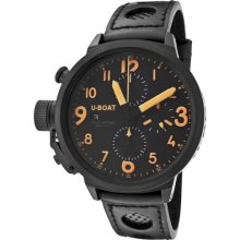 U-Boat Men's Flightdeck Automatic/Mechanical Chronograph Black Di ...