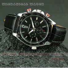 U134 - Sport Style Automatic 6-hand Day Date Dial Men's Mechanical Watch